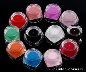 Цветной гель для ногтей